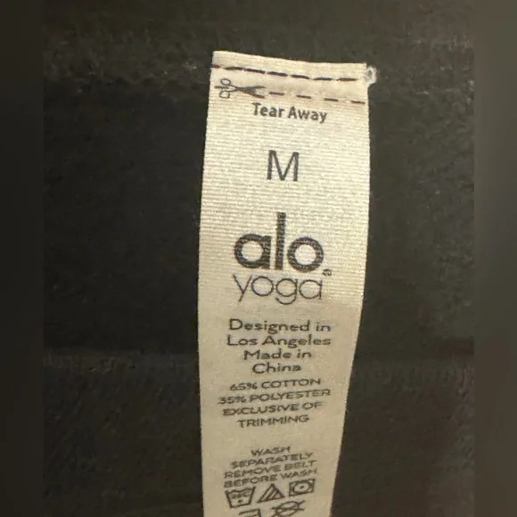 ALO Yoga Cityscape Sweatshirt Dress Black - Picture 7 of 8